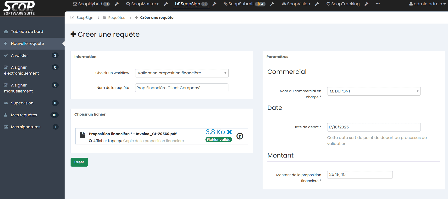 Interface - 2 de ScopSign Interface de scopsign