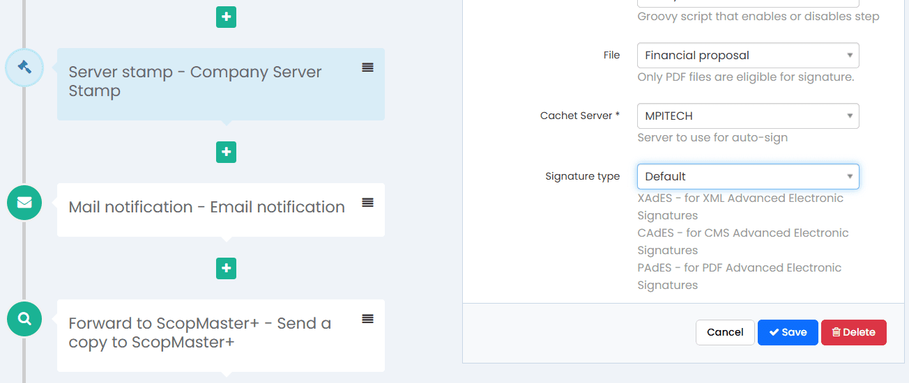 ScopSign - eiDAS Electronic signature parameters C:usersjuliennextcloudmpi - marketing materialsenglishscreenshotsscopsign 1. 3. 0scopsign - eidas electronic signature parameters