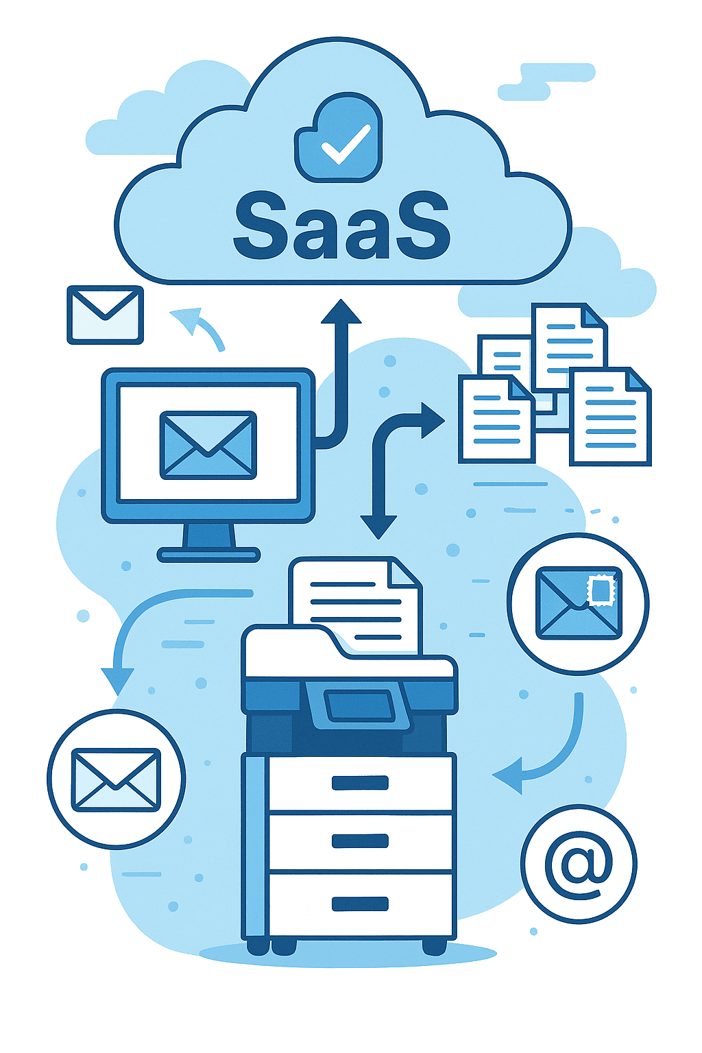 Automatisation du traitement des courriers - mode saas
