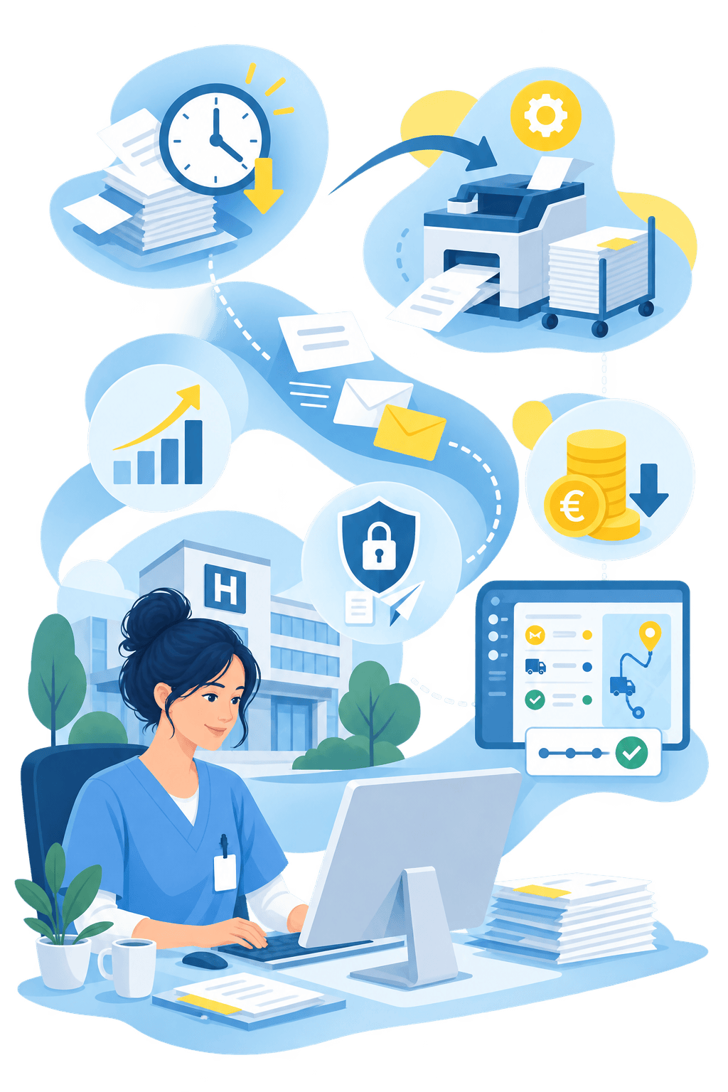 Benefits of hospital mail automation