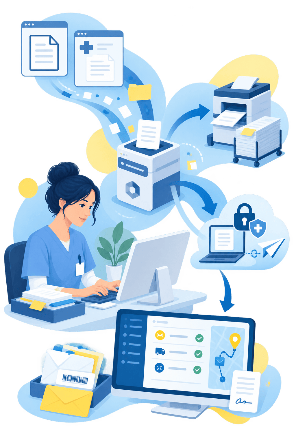 Automating hospital mail