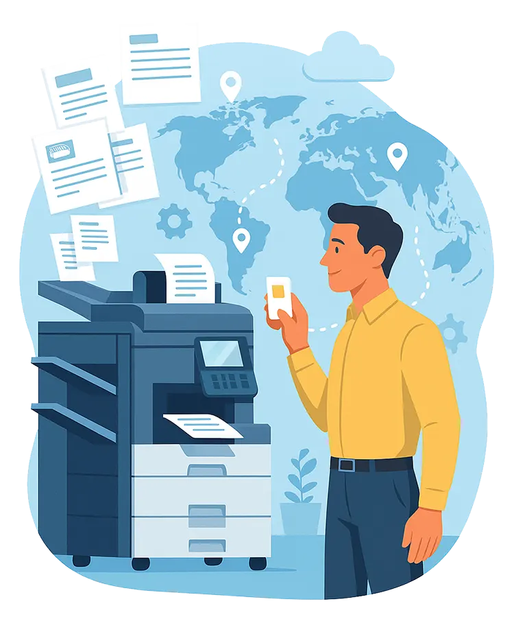 solution-gestion-impression-logistique-mondiale Scopiom et scopspooler pour une gestion de l'impression logistique globale basée sur le cloud