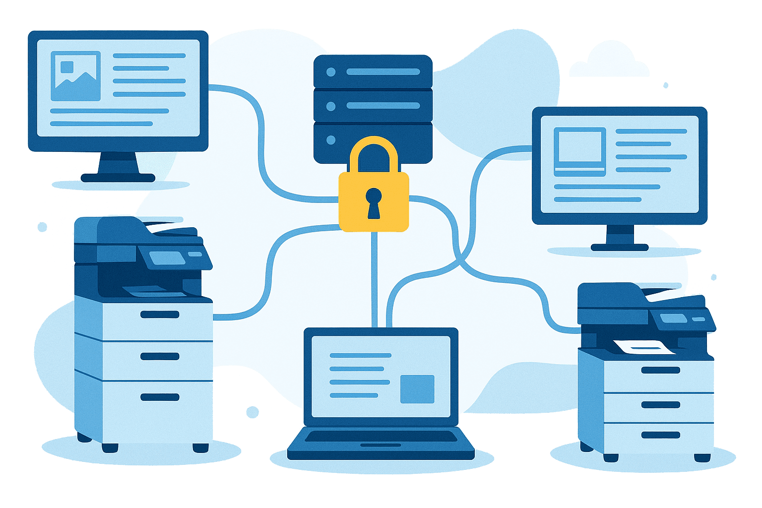 Solution for centralized and secure printing